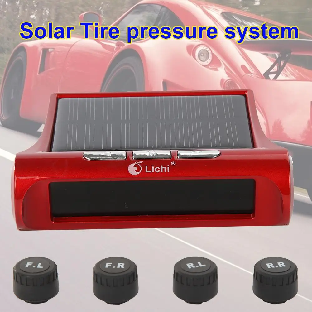 

2019 Car Tire Pressure Inspection Alarm Tool wireless Digital Sol-a Pressure Monitor System Display 4 External Sensor Car Inspec