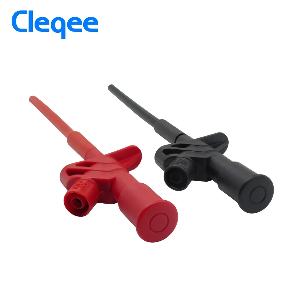 Cleqee P5004 2 шт. Профессиональный изолированный быстрый тест крюк клип высокое напряжение гибкий тест ing зонд