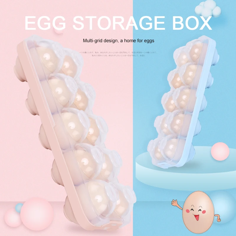

Good Quality Kitchen PP Storage Box Home Food Container Organizer Refrigerator Storing Egg Tools 10/20 Eggs Storage Boxes Holder