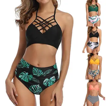 

Swimming Suit Women Push Up Bikini 2020 Hollow Out Swimsuit Swimwear Sexy Bikini Set Women Swimsuit traje de baño mujer #7