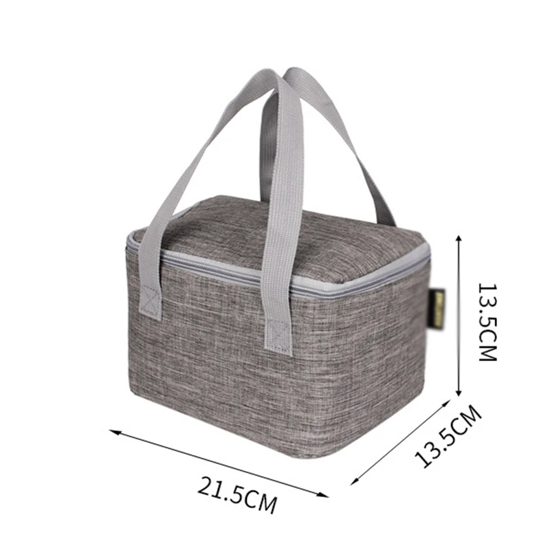 Cooler Insulated Canvas Picnic Portable Lunch Bag Box For Unisex Thermal Food 1x