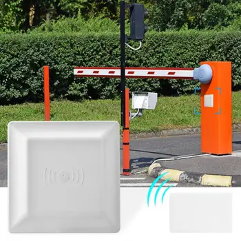 

Waterproof UHF RFID 32.8ft Long Range Card Reader for Parking Lot System Access Control Kit 110-240V