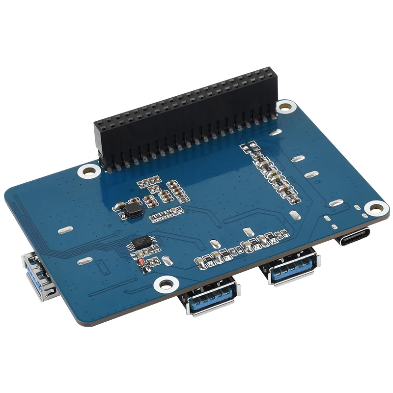 Placa de Expansão Usb Raspberry pi Hub Usb x Porta Usb 3.2 Portas Gen1 Motorista-chapéu Livre para Raspberry pi Modelo b 3b Plus 3b - Imagem 5