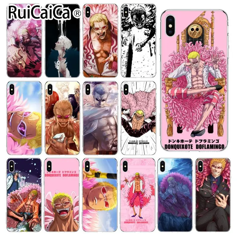Ruicaica One Piece Donquixote Douflamingo Tpu Phone Case Cover Shell For Iphone 6s 6plus 7 7plus 8 8plus X Xs Max 5 5s Xr Half Wrapped Cases Aliexpress
