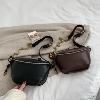 

PU Leather Fanny Pack Women Fashion Chest Phone Female Shoulder Crossbody Bags Ladies Travel Hip Bum Bag Lady Small Purse