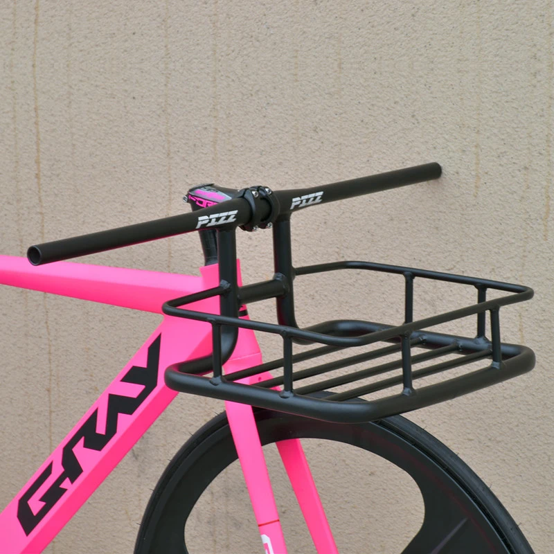 Pizz自転車バスケット31.8ミリメートルハンドルピスト自転車アルミ