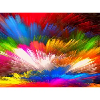 

Gatyztory Frame Color Swirl Painting By Numbers Canvas Colouring Abstract Picture Handpainted Diy Gift Home Wall Decor