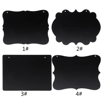 

Rectangle Hanging Wood Blackboard Double Sided Erasable Chalkboard Message Board