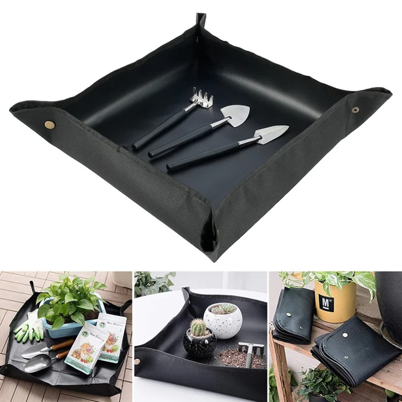 50cm Waterproof Planting Mat Gardening Transplanting Mat For For Indoor Planting Bonsai Pot Succulents PVC Planter Accessories cheap plant pots