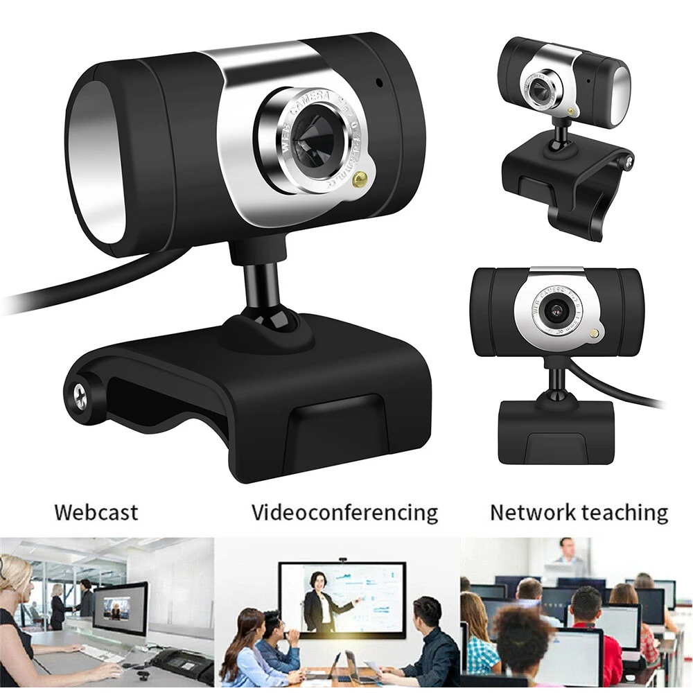 HD 480P USB2.0 веб камера Встроенный звукопоглощающий микрофон клип on для компьютера