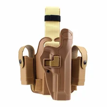 Тактические ножные подсумок для пистолета на бедро правая лопатки для плавания капля с кнопками журнал факельный чехол для Beretta M9 M92