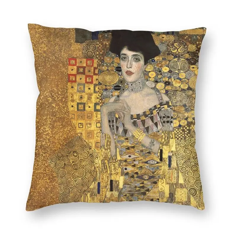 

Gustav Klimt Art Square Pillowcover Decoration Cushion Cover Throw Pillow for Car Double-sided Printing