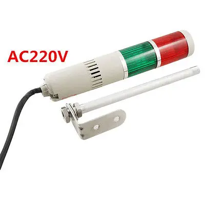 AC220V Красный Зеленый сигнал промышленная светящаяся башня Предупреждение свет стека с зуммером