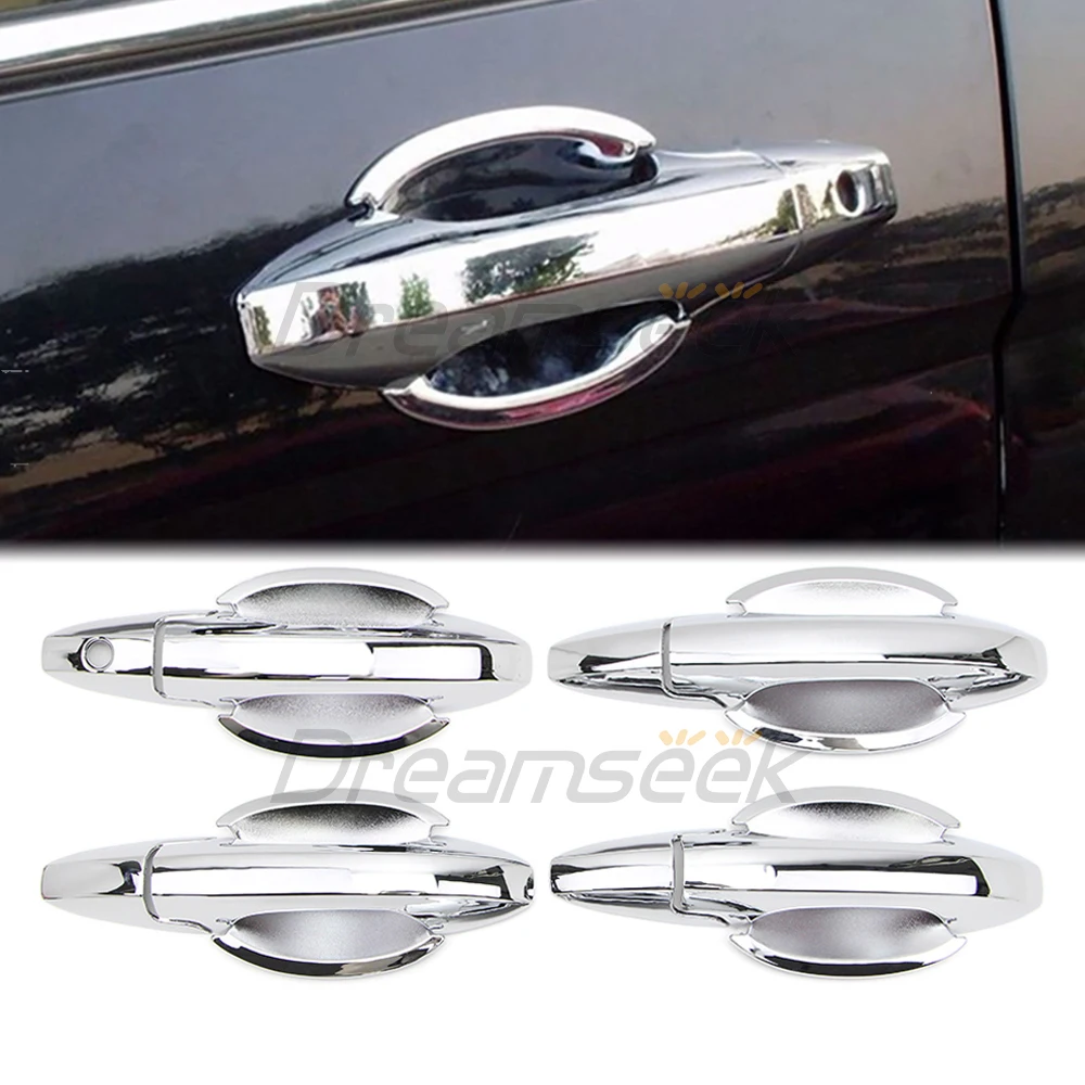 

Exterior Door Handle + Bowl Cover Kit for Honda CR-V CRV 2007 2008 2009 2010 2011 Chrome Molding Trim