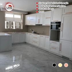 Uke Modern Furniture Handles Cabinet Drawer Wardrobe Handles Kitchen Cupboard Door Handles Rose Gold Brushed Brass Black Solid Cabinet Pulls Aliexpress