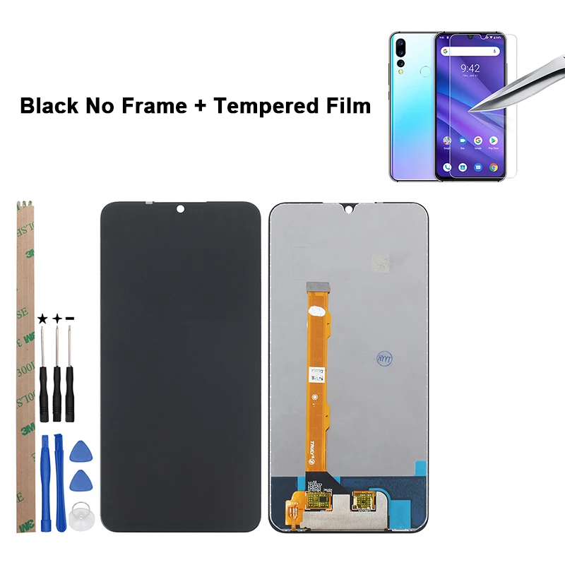 Ocolor для Umi Umidigi A5 Pro ЖК-дисплей и сенсорный экран с рамкой в сборе+ Инструменты+ пленка для телефона Umidigi A5 Pro 6,3'' - Цвет: No Frame and Film