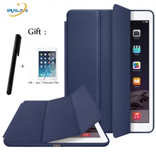 Горячая из искусственной кожи официальный 1:1 чехол для Apple Ipad mini 1 2 3 PC задняя крышка светильник Смарт Обложка для IPad mini 123 7,9 дюймов+ пленка+ стилус