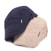 Мужские и женские береты, осенняя винтажная Кепка, повседневная шапка с тыквой, британский винтажный хлопковый берет, шапки