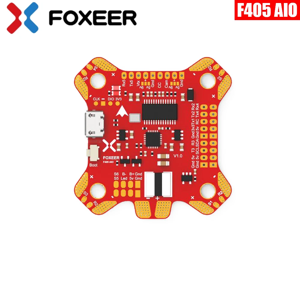 

Foxeer F405 AIO Flight Controller Betaflight OSD F4 Board For FPV Racing Drone Flight Controller For FPV Drone