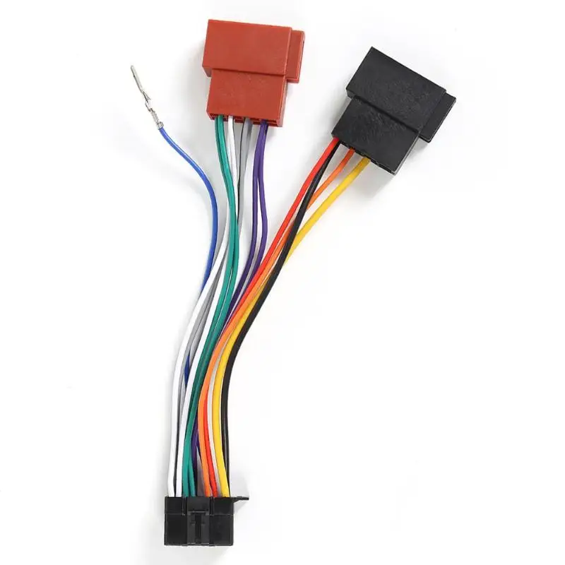 Прочный стерео жгут проводов разъем автомобиля стерео радио 16 Pin ISO стандартный жгут проводов разъем для Pioneer - Цвет: B