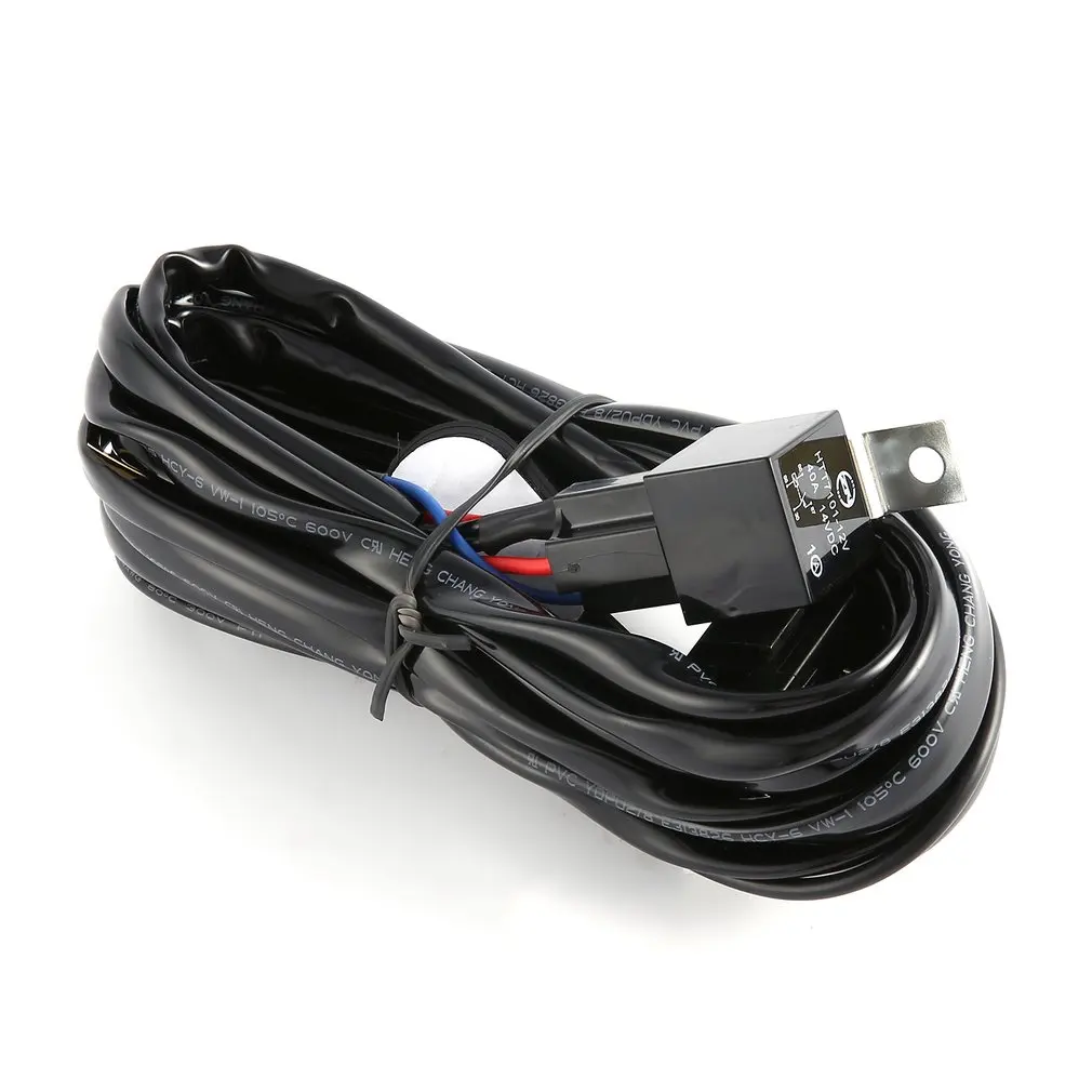 12V 40A светодиодный Противотуманные фары HID дальнего светильник жгута проводов Выключатель проводки реле для 120 W-300 W для внутреннего и наружного Применение