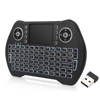 

Backlit 2.4GHz Wireless Keyboard Touchpad Mouse Handheld Remote Control