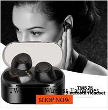 HIFI Wirless Bluetooth 5.0 Heavy Bass earphone Dual Dynamic Driver TF Card Earphone sport running in earphone#Y2Q