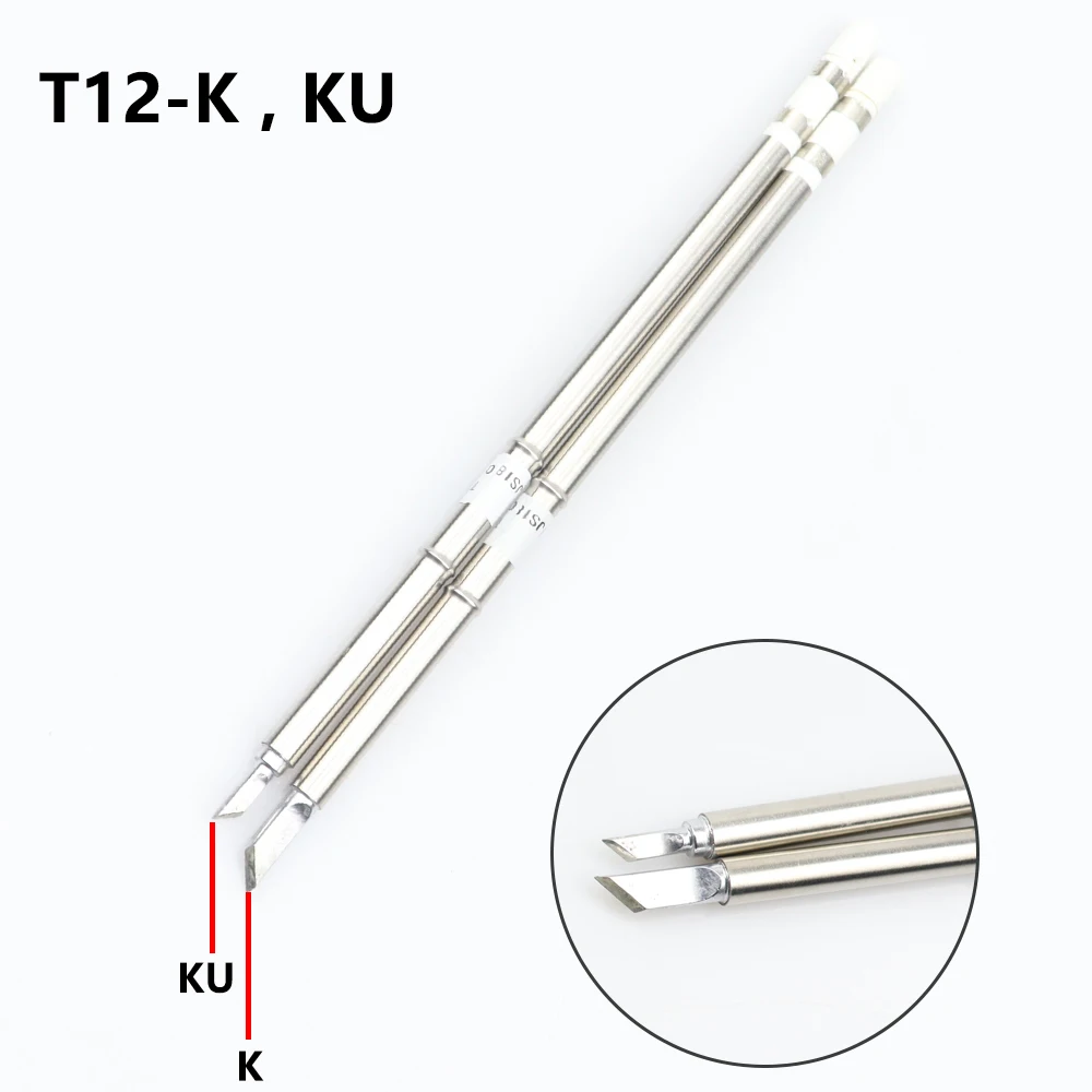 Soldering Iron Head Tips T12 Series Replacement Tip T12-K BC2 BC3 JL02 D24 KU ILS BL I For FX951 FX-952 T12-942 brass welding rod