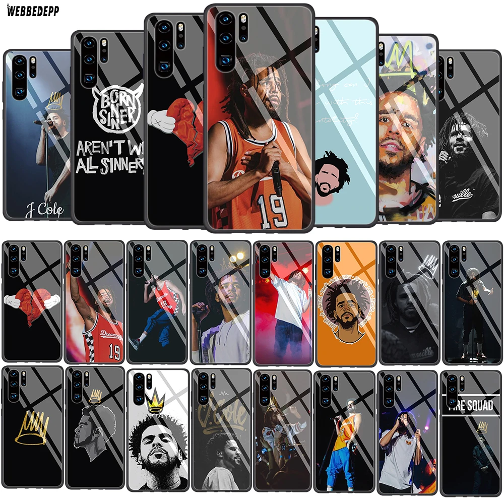 Мягкий чехол J Cole из закаленного стекла для Huawei Honor 8x9 Mate 20 P10 P20 P30 Lite Pro P Smart Cover |