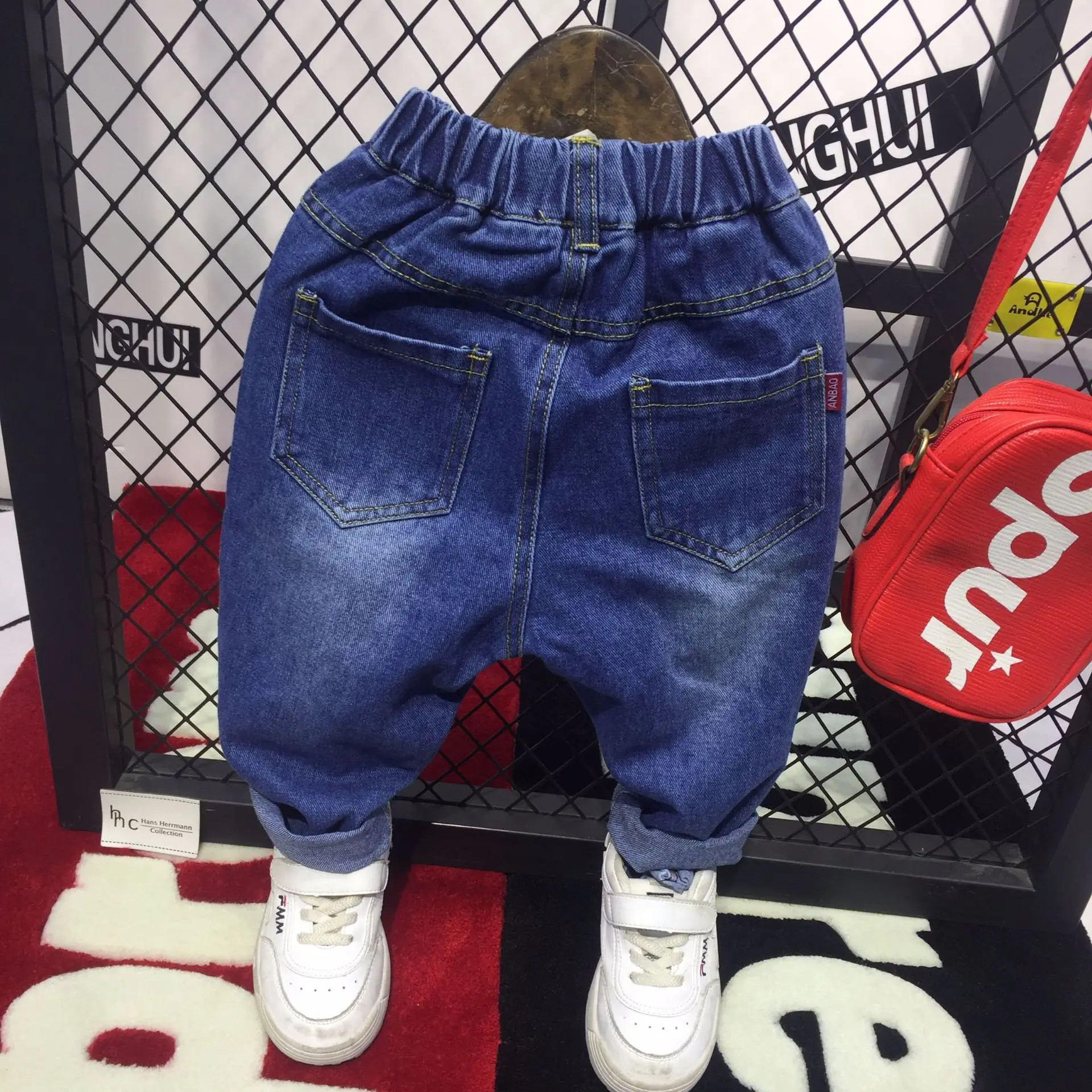 

Beth Item Childrenswear 2019 Autumn Versitile BOY'S Brushed Cowboy Trousers C12029