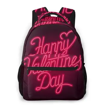

2020 New Backpack Happy Valentines Day Sign School Bag Men Backbag Travel Daypacks Male Leisure Backpack Women Gril