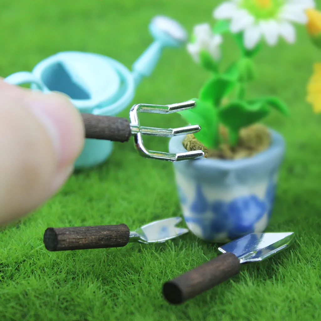 

Early Education Toys Learning Toys For Children 1:12/1:6 Dollhouse Miniature Scene Model Potting tool Set Pretend Play Toy W926