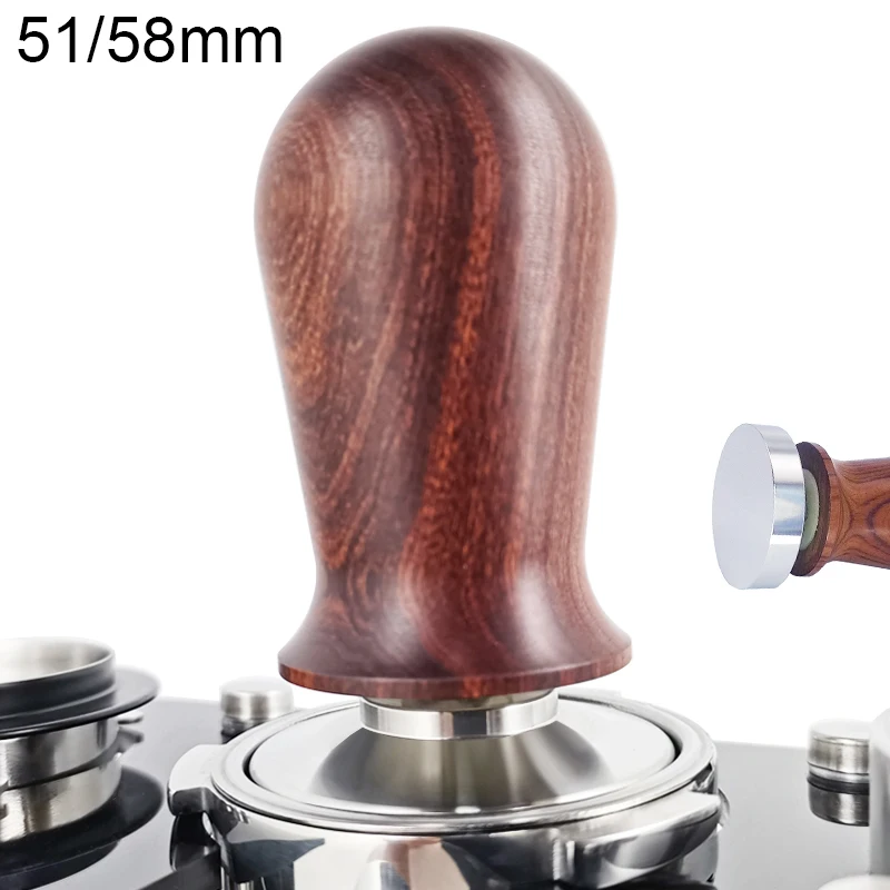 Coffee Tamper 51mm 58mm Stainless Steel Flat Espresso Beans Press Tool