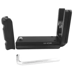 Продвижение-NEWYI Металл для быстрого разъединения L Пластина кронштейн видеокамера крепление Вертикальная ручка для FUJIFILM Fuji XT100 рукоятка