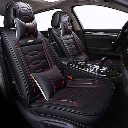 black luxury Чехлы для автокресел из искусственной кожи с полным покрытием для Chery a1 arrizo chery a3 e3 fulwin2 a13 j2 indis tigg - Название цвета: black luxury