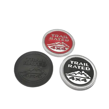 

Car Styling TRAIL RATED 4x4 3D Metal Sticker Accessories Auto Badge Round Emblem Decal
