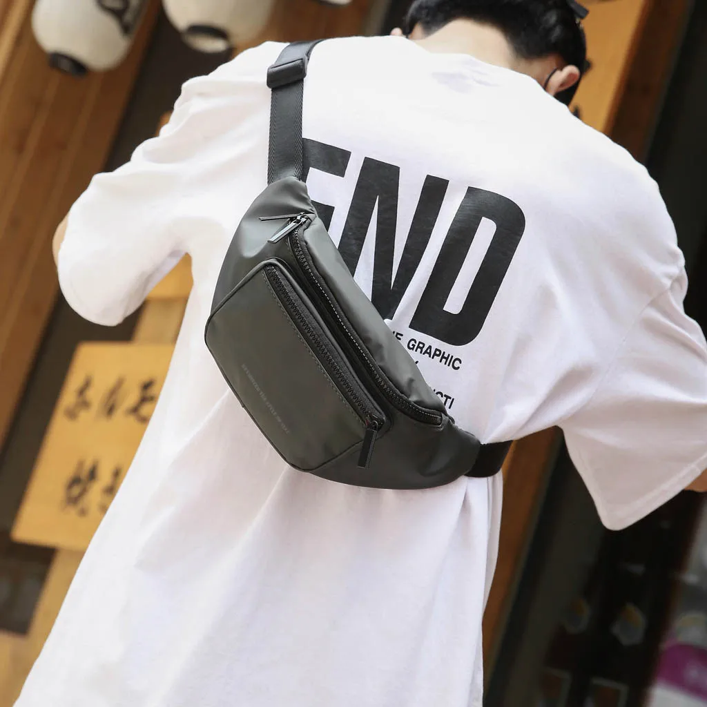 CONEED Fashion Waist Packs Unisex Large Capacity Sports Messenger Shoulder Bag Pouch For Women Run Outdoor Sports Chest Bag