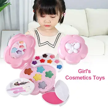

Girl Makeup Set Play House Toy Simulation Finger Eyeshadow Blush Makeup Brush Toy Makeup Set Princess Girl Cosmetics Toy Gift