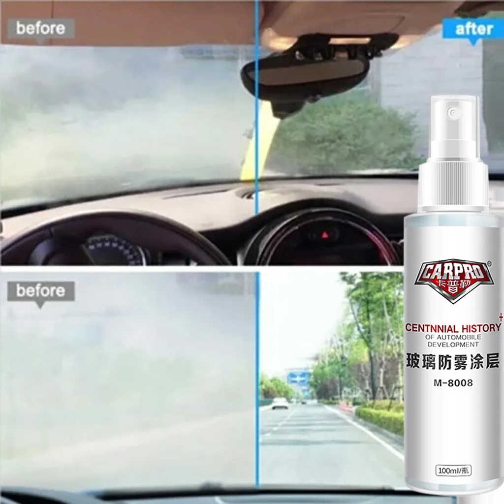 Car Windshield Windows Clear View Fog-Proof Spray for Car Glass With A Towel best selling products