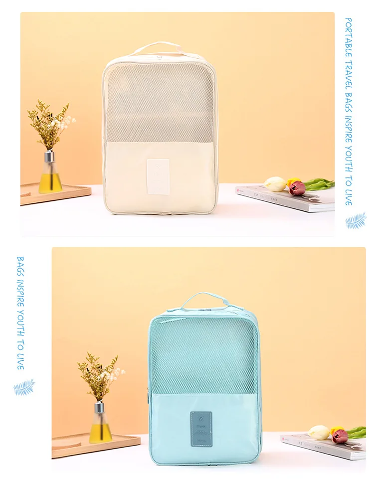Портативная дорожная сумка для хранения, 5 цветов, органайзер, сумки для сортировки обуви, водонепроницаемая сумка на молнии, многофункциональная сумка для хранения