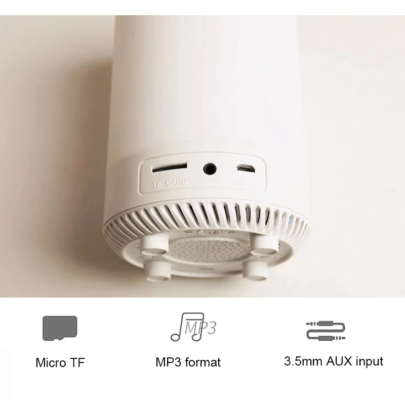Портативный подарок для дома bluetooth динамик MP3 USB светодиодный tf-карта Музыкальный Настольный светильник беспроводной небольшой Регулируемый Красочный свет для спальни
