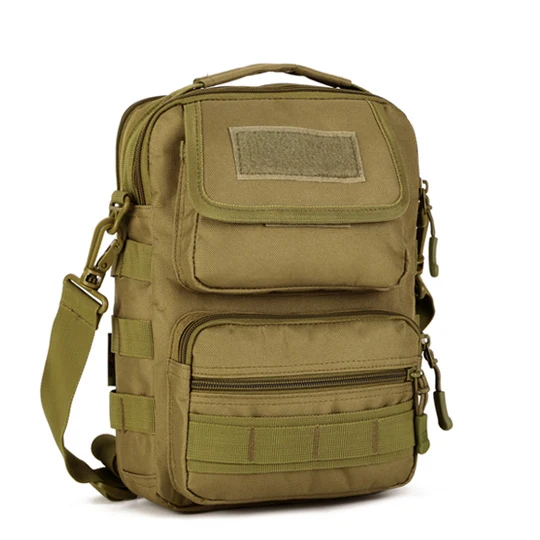 Защитная плюс уличная военная сумка через плечо, тактическая армейская Сумочка Molle, водонепроницаемая сумка через плечо, Спортивная походная сумка - Цвет: Khaki