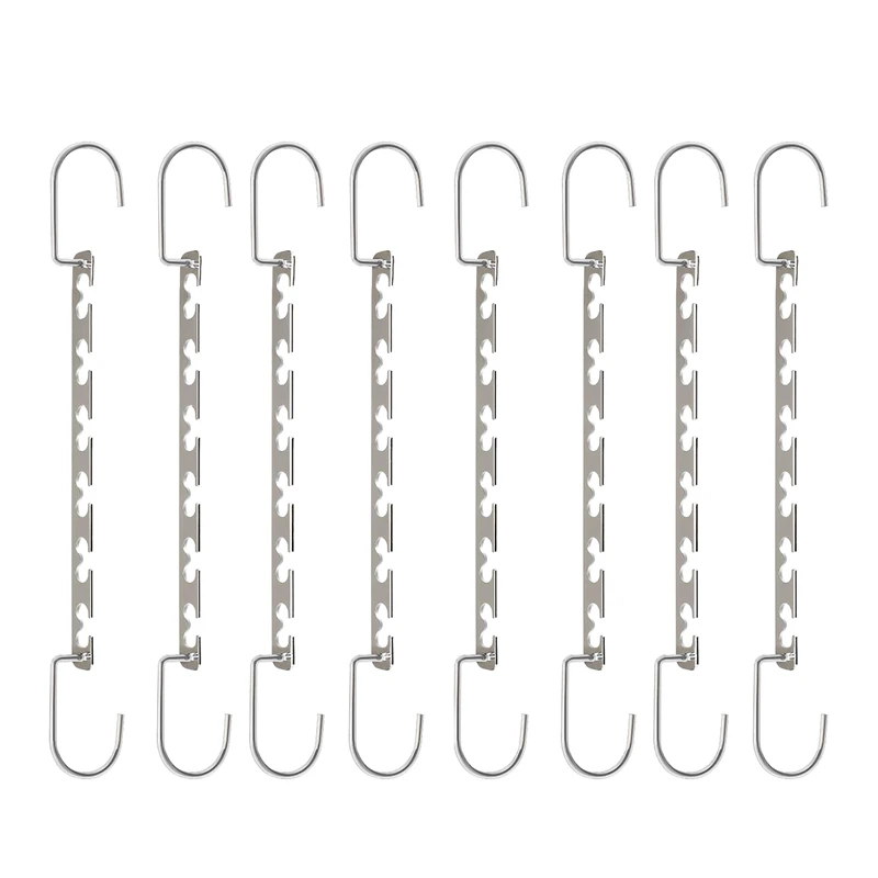 

Space Saving Hangers Metal Hanger Magic Cascading Hanger Closet Clothes Organizer(8 Pack)