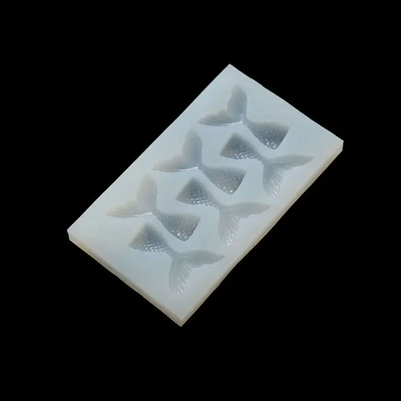 DIY Fish Tail Conch Shell Pendant Silicone Resin Molds Jewelry Making Tools