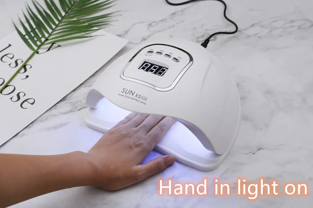 80W UV LED Lamp Nail Dryer SUN X5 MAX For quickly Curing Nail Gel Nail Polish 10s/30s/60s/99s Timer Nail Lamp Manicure Tools