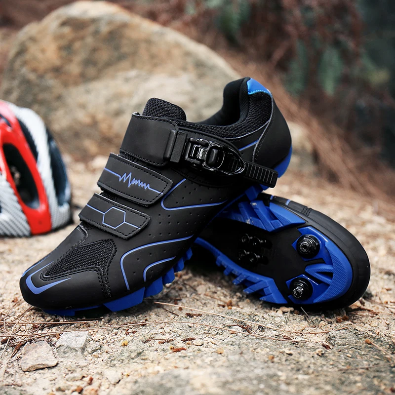 Baskets de cyclisme vtt hommes sport autobloquantes chaussures de vélo de vitesse femmes course de montagne plat SPD chaussures de cyclisme sur route  18