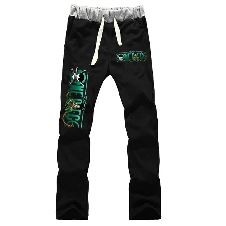 

Anime One Piece Zoro Straight Pants Mens Sportswear Trousers Joggers Bodybuilding Sweatpants Autumn Winter Fashion Casual Pants