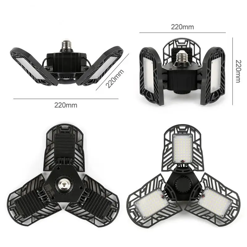 

Garage light 360 Degrees LED 60W/E26 UFO LED High Bay Light Garage Lamp AC 85-265V Waterproof IP65 Industrial Lighting 6000LM