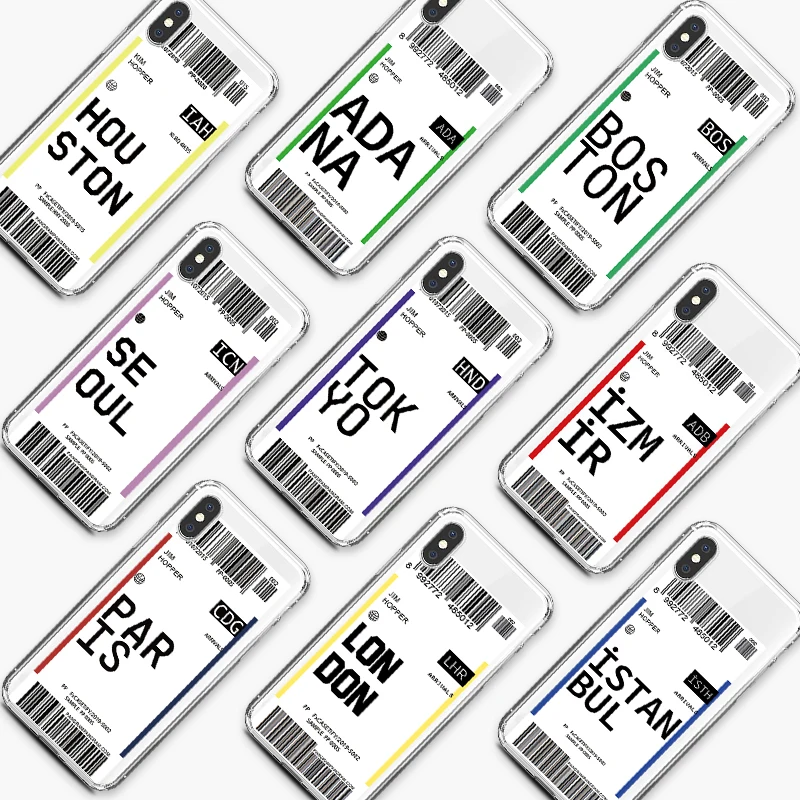 Ins Bar Label World Ticke чехол для телефона IPhone 12 SE 11 Pro 8 7 6s Plus X XS MAX XR Чехлы Мягкие