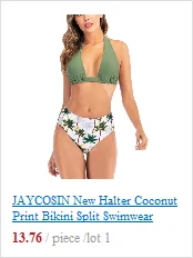 JAYCOSIN Strapless Backless Bikini White Swimwear Women Summer Leaf Print New One-Piece Sexy Bikini Beach Bath Fashion Swimsuit 
